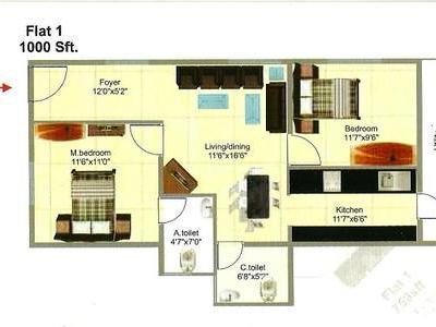 2 BHK , Bangalore, image