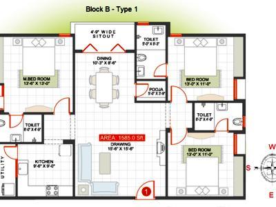 3 BHK , Bangalore, image