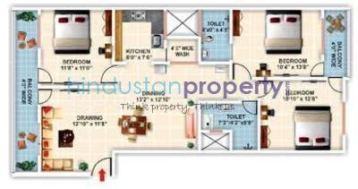 3 BHK , Bhopal, image