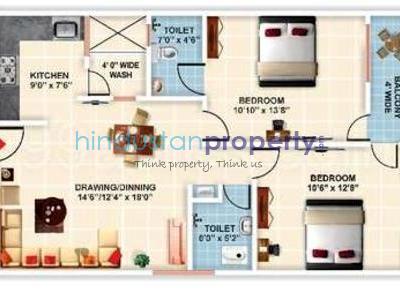 2 BHK , Bhopal, image