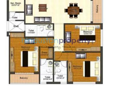 3 BHK , Bhubaneswar, image