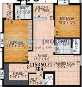 flat / apartment, bhubaneswar, chandaka, image