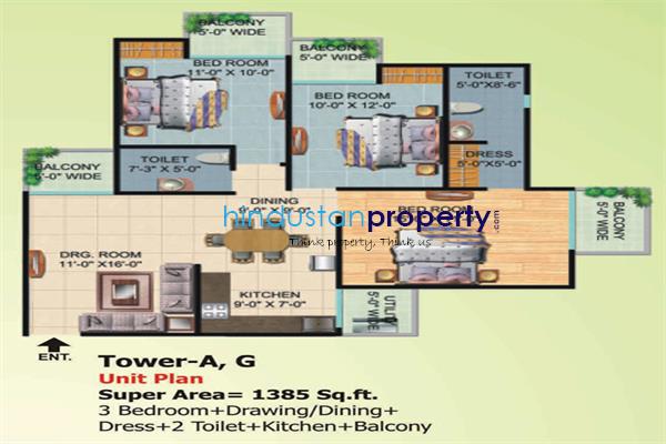 3 BHK , Delhi-NCR, image