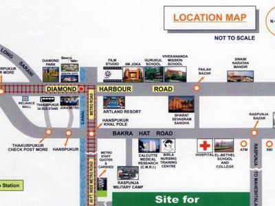 residential land, kolkata, joka, image