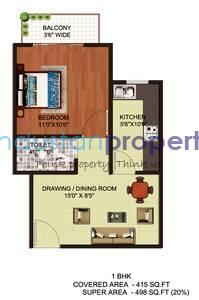  1 BHK , Lucknow, image